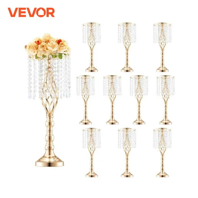 Centerpiece Vase Tall - Wysoki Kryształowy Stojak na Kwiaty Ślubne