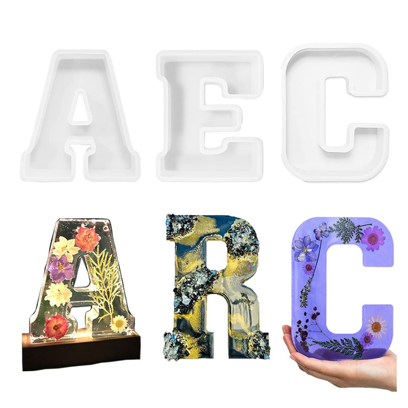 Wedding Z - 1pc A-Z list formy silikonowe alfabet