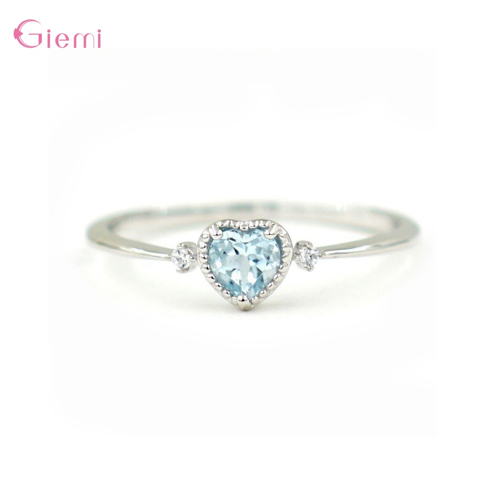 Wedding Z - Luksusowe 925 Sterling Silver Blue Cubic