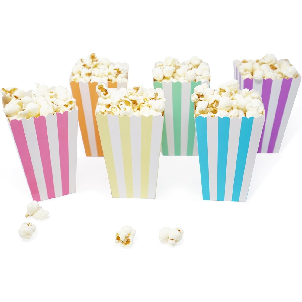 Wedding Favor Box - 24 szt. Mini Pudełka na Popcorn