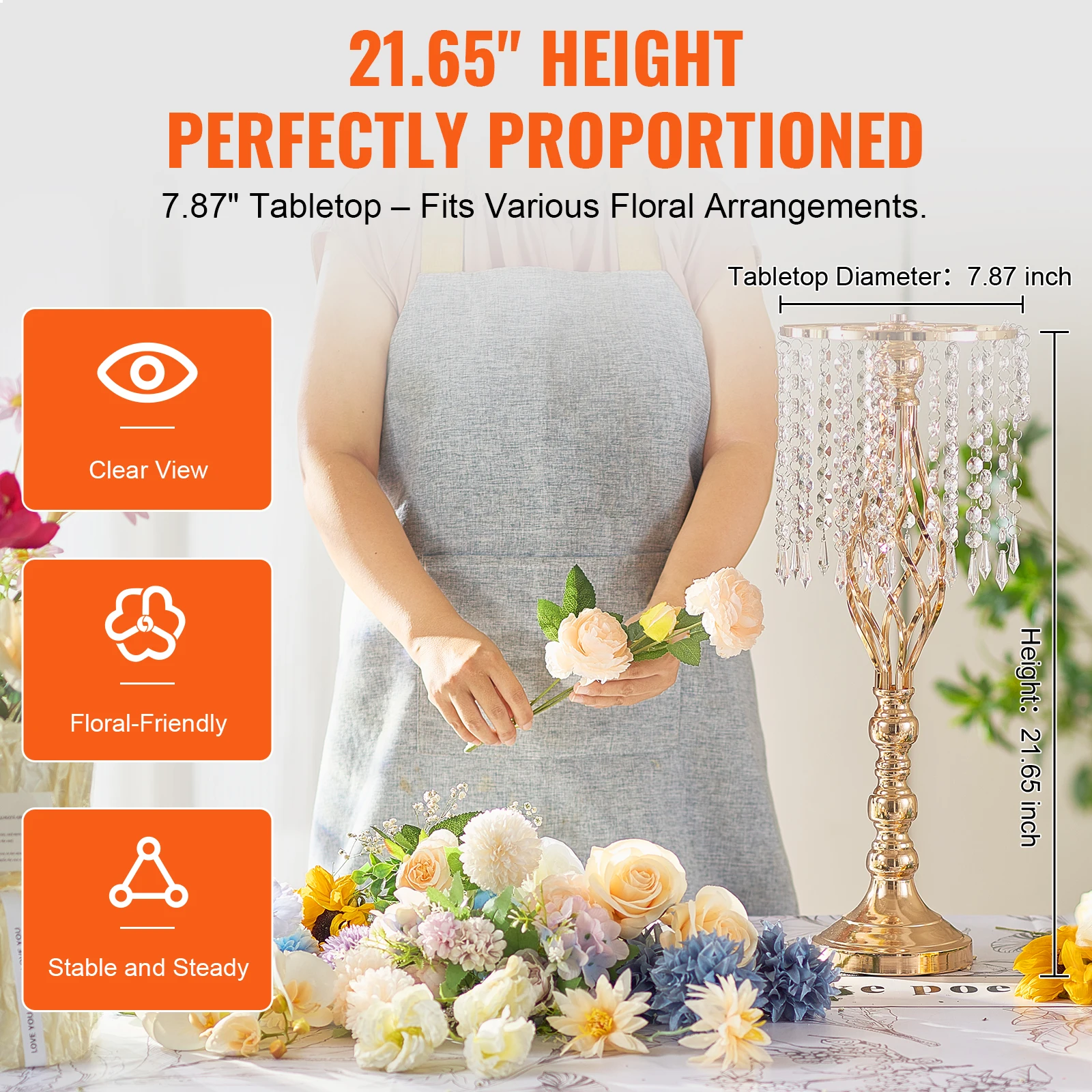 Wysoki Kryształowy Stojak na K – Centerpiece Vase Tall recenzja i cena