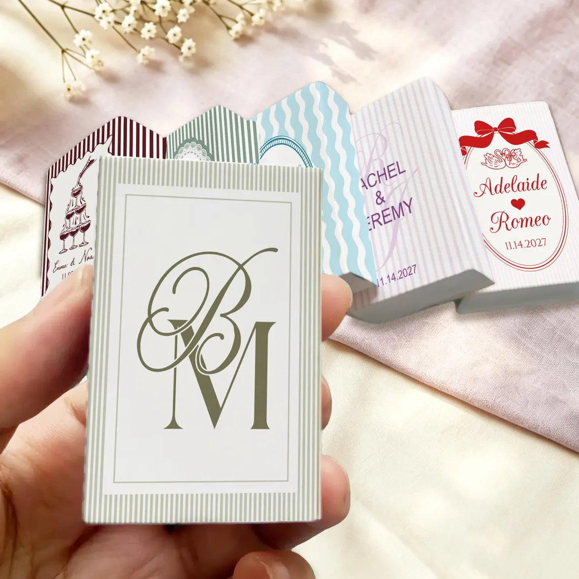 Personalizowane pudełka zapałe – Wedding Package Gold recenzja i cena