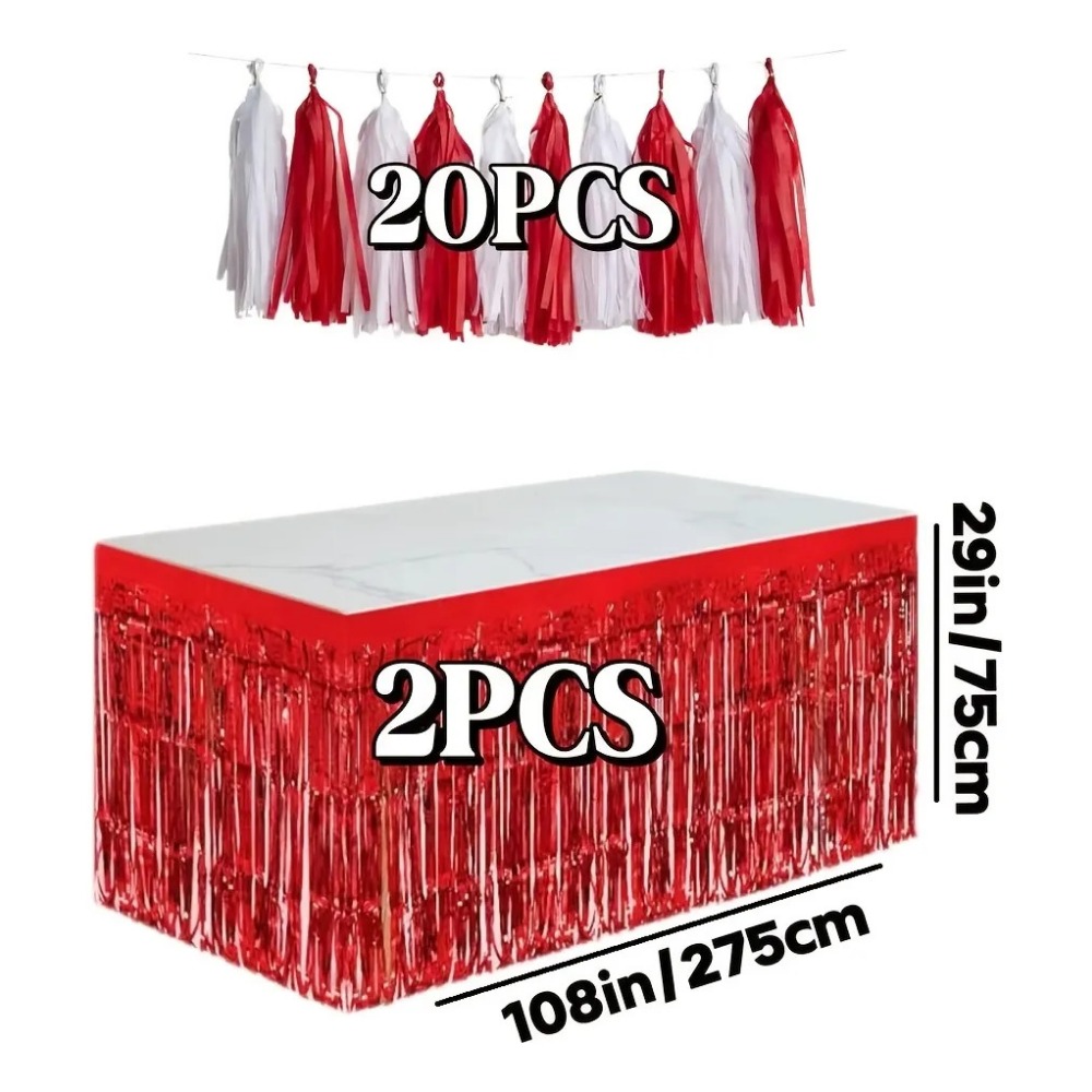 22 szt. Czerwone serpentyny z  – Wedding Supply Canada recenzja i cena