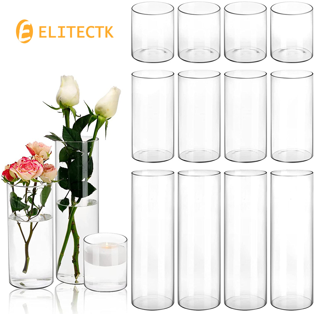 Szklany Cylinder wazon uchwyt  – Centerpiece Vase Tall recenzja i cena