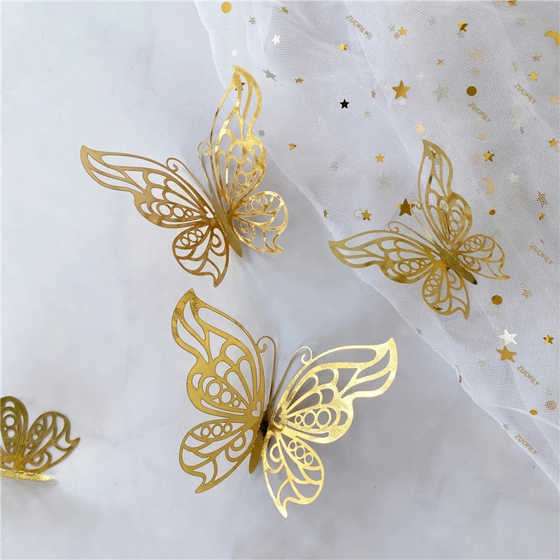12/36 szt. Naklejki ścienne 3D – Wedding Package Gold recenzja i cena