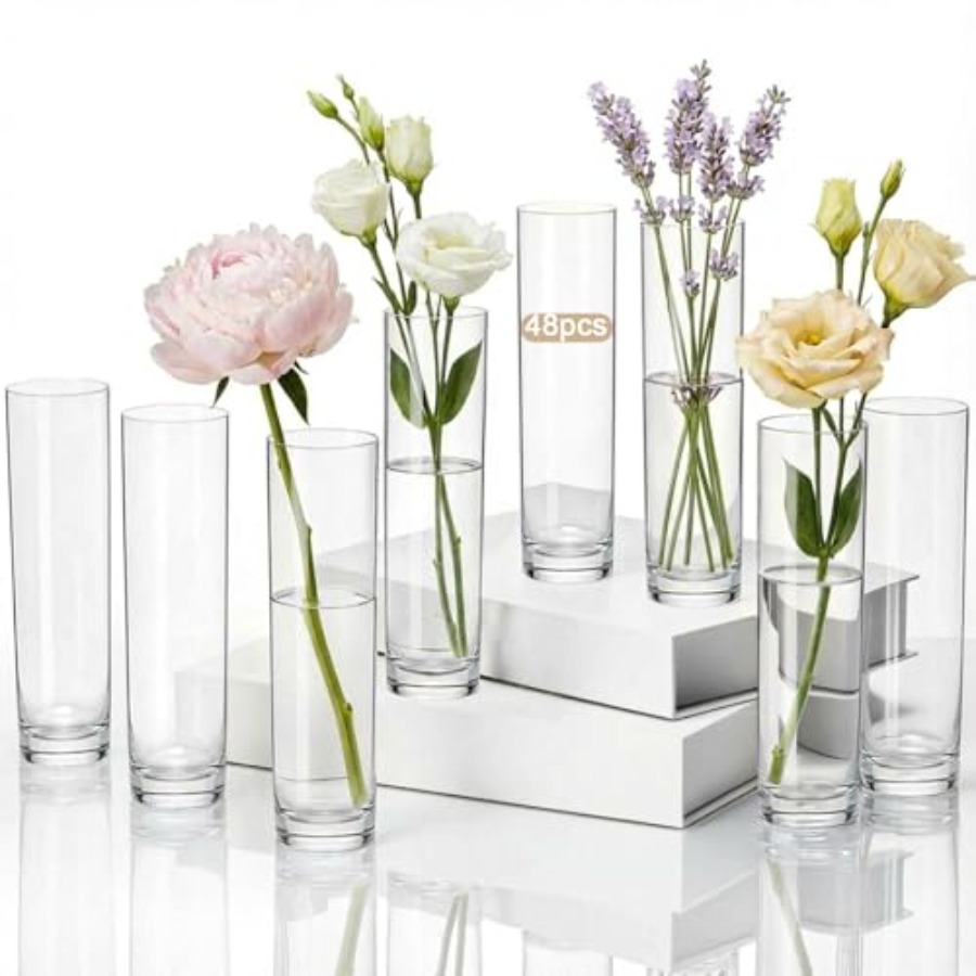 48 szt. akrylowych cylindryczn – Centerpiece Vase Tall recenzja i cena