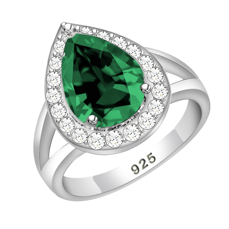 Kropla wody 925 srebrny pierśc – Wedding Z recenzja i cena